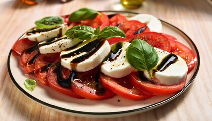 Fresh Garden Salad with Tomatoes and Cheese