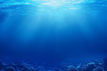 Fototapeta premium serene underwater world: a deep sea exploration of marine life and coral reefs