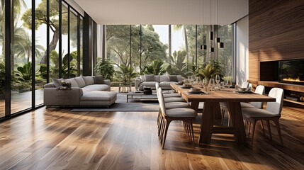 Modern Stylish Interior with Natural Elements