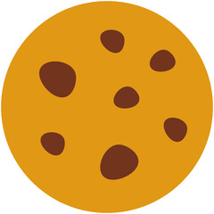 Chocolate chip cookie icon