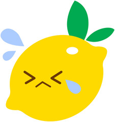 Cry Lemon Emotion Icon