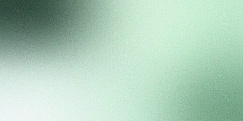 Green background grainy gradient smooth retro noise texture. Glowing light and dark backdrop noise texture effect. Mint Turquoise gradient background