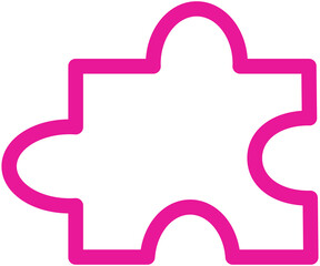 Obraz premium Puzzle Line Icon