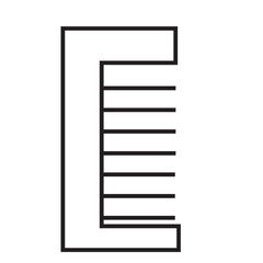 Simple and Modern Comb Icon for Beauty and Grooming