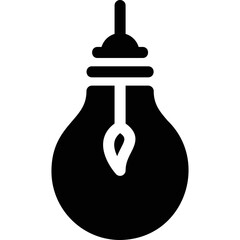 Simple vector icon light bulb