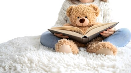 Reading with teddy