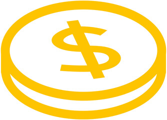 Dollar Coin Icon