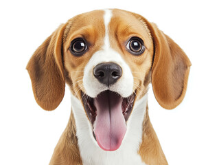 Adorable beagle photorealistic illustration