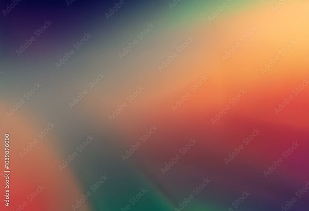 Fototapete abstract background with blurred gradient of warm and cool colors.