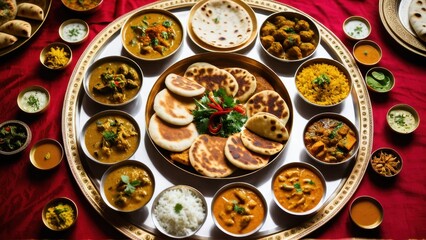 plate of food with variety dishes