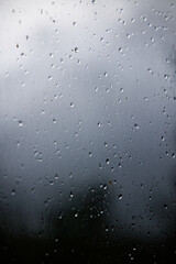 Goutte de pluie sur fenêtre météo