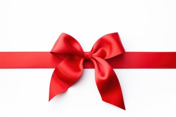 Fototapeta premium Ribbon backgrounds red white background.