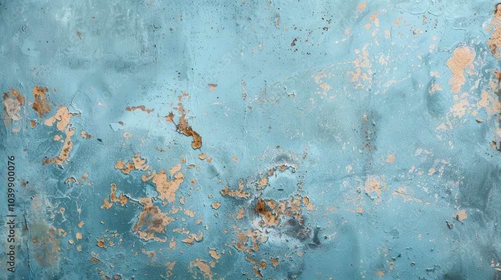 Poster blue textured surface with unique patterns