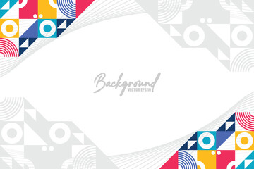Design Abstract flat colorful mosaic background Vector EPS 10
