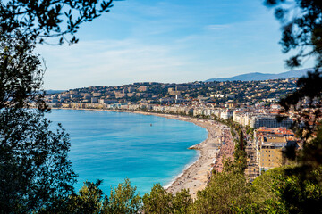 Plage et promenade des anglais à Nice