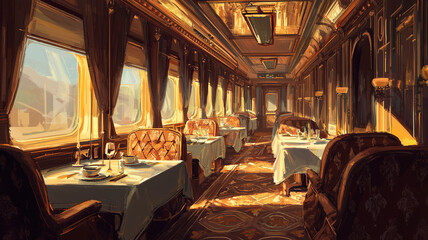 Restaurant on the train