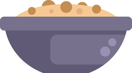 Bowl is filled with tasty hummus representing healthy vegan food, perfect for promoting healthy lifestyle, vegetarian diet and delicious meal