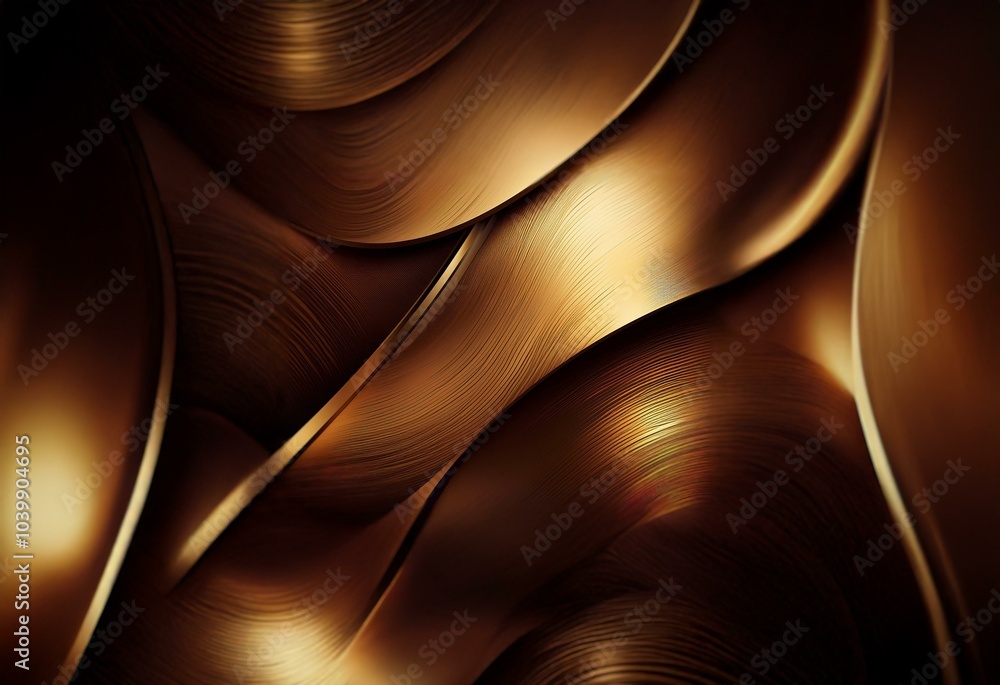 Poster Abstract background with dark and light brown tones in a wavy pattern.