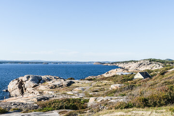 Fjord Landscape with Rocks and Sea in Sandefjord, Norway