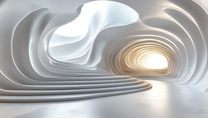 Obraz premium White background with curved lines