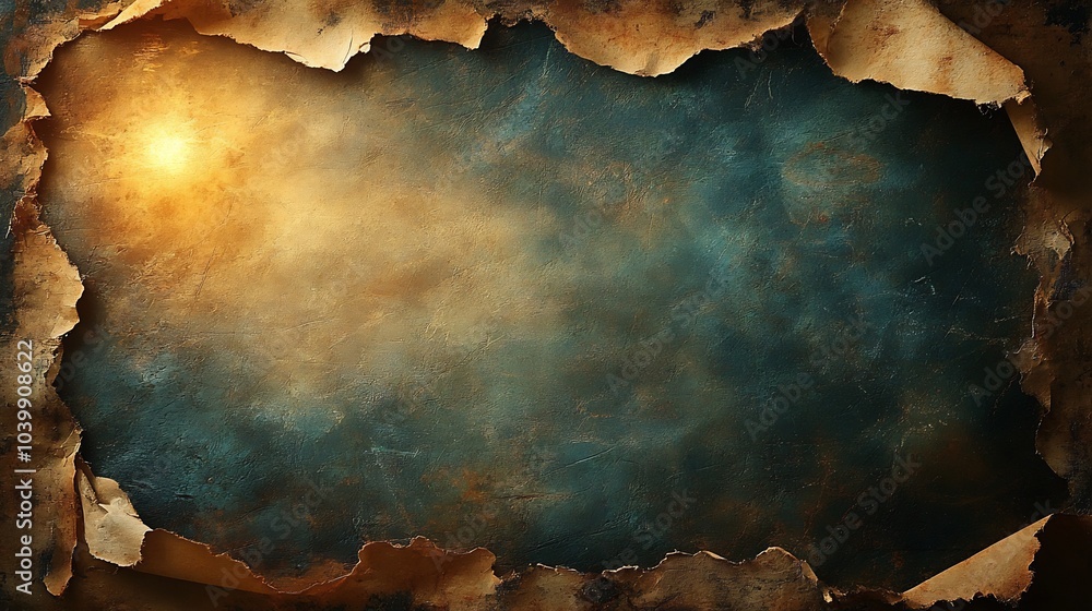 Poster aged photo background with a wornout texture complete with light leaks and a layer of dust all frame