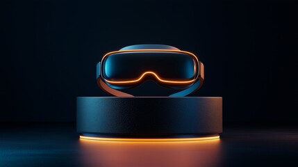 Modern Virtual Reality Podium with Elegant Design