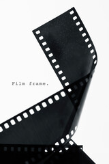 135 Film strip.film frame with white space.