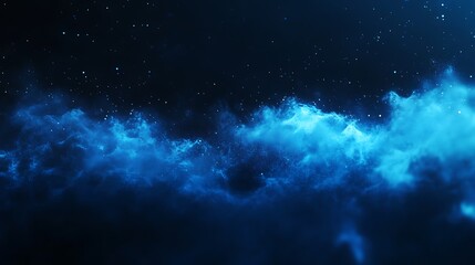 Obraz premium Dark Blue Background with Radiant Particle Glow