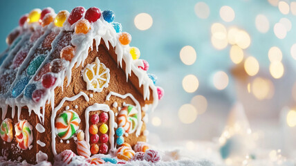Naklejka premium Gingerbread houses
