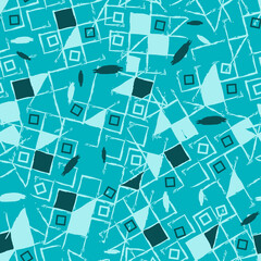 Uneven Geometrical Square Pattern With textures 