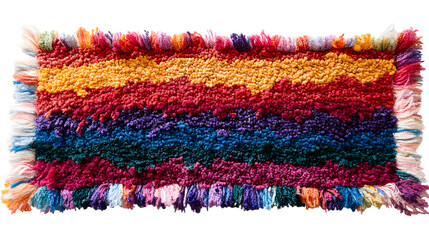 Obraz premium Colorful carpet transparent background