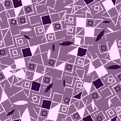 Uneven Geometrical Square Pattern With textures 