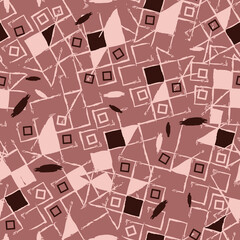 Uneven Geometrical Square Pattern With textures 