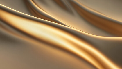 Elegant Golden Satin with Light Reflections and Texture