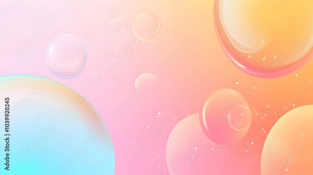 Aufkleber soft pastel gradient background with ample copy space for modern and light design needs