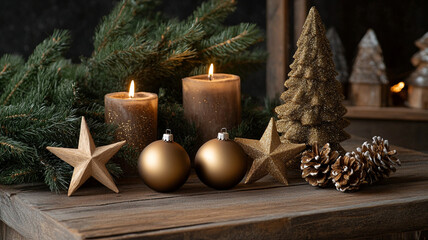 Christmas candle decorations