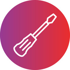 Screwdriver vector icon style