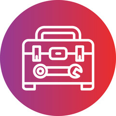 Toolbox vector icon style