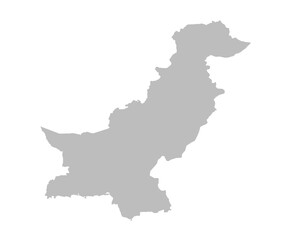 Fototapeta premium Pakistan administrative map. province map of Pakistan, blank Map, empty map of Pakistan. pak, pk