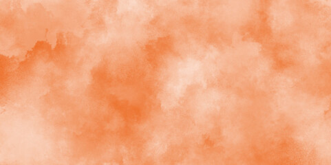Abstract yellow, orange watercolor brush stroke on white background, Orange retro vinttege grunge wall concrete texture, Watercolor vector art background for cards, 