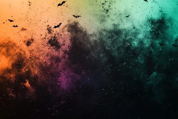 ハロウィンカラーデザインの背景