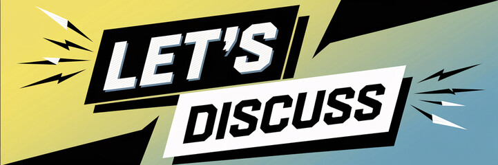 Obraz premium Bold text banner 