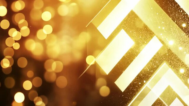 futuristic modern geometric background motion moving fractals design, gold white