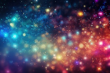 Obraz premium Colorful glitter background backgrounds astronomy universe.