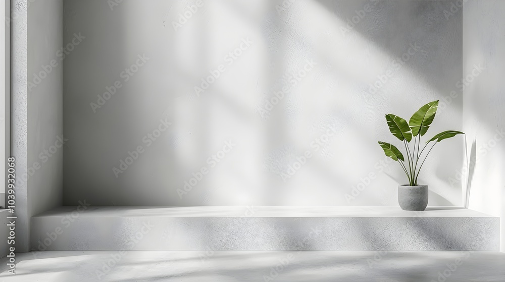 Poster minimal and structured light grey background with faint geometric patterns