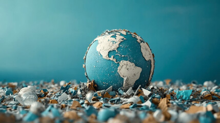 Green World Map  tree or forest shape of world map isolated on white background