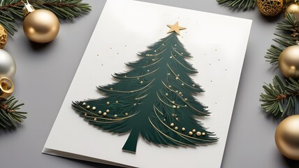 christmas tree and decorations