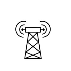 network antenna tower icon
