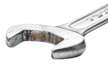 Multi-Functional Wrench for Various Sizes of Nuts and Bolts Isolated on Transparent Background