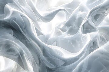 Obraz premium Ethereal Waves of Light: A Dreamy Abstract Composition
